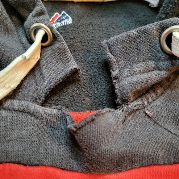Majestic NHL Red Wings Stitched Hockey Hoodie Pullover Sweatshirt Mens Medium - Picture 5 of 8